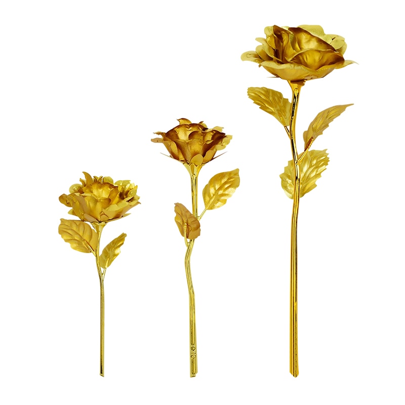 1pc 24K gold foil Rose Flower Everlasting Flower Valentine's Day Wedding Decoration Home Artificial Flower Decor