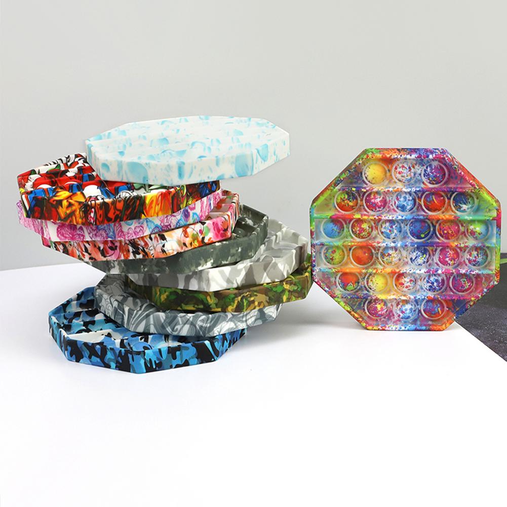 Push Pop Pop Bubble Sensory Fidget Toy Silicone Stress Reliever Toy stay focused and calm Safe Durable Washable Easy to Carry