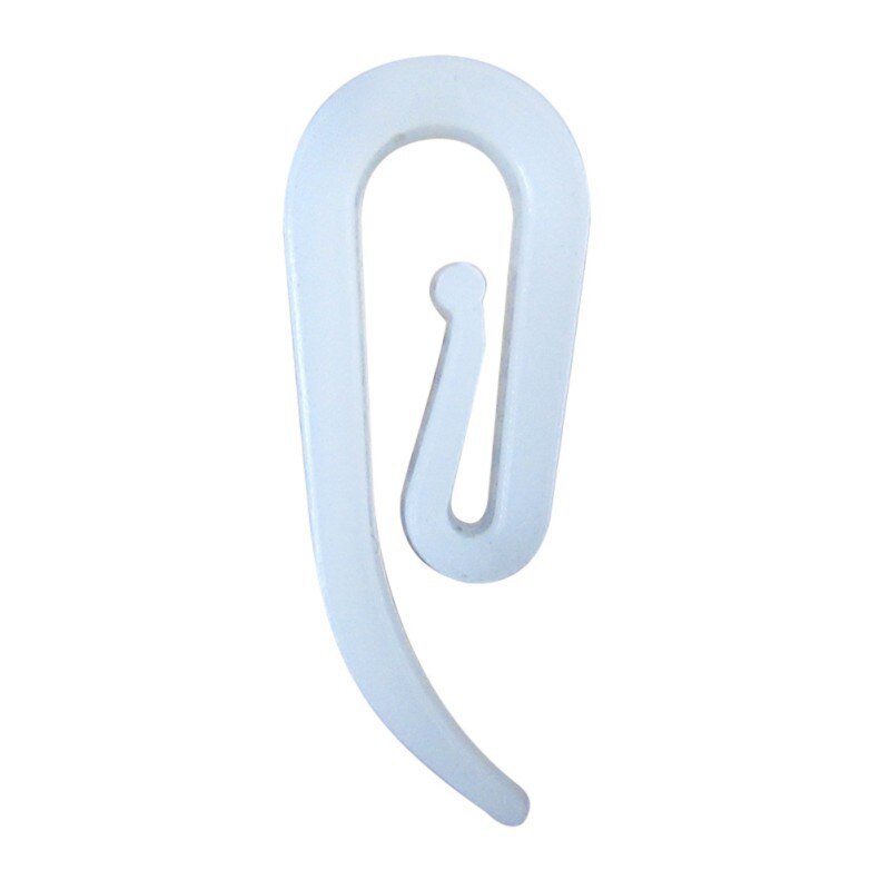 Curtain Hooks window door ring Hooks white plastic curtain hook for car house curtain: Default Title