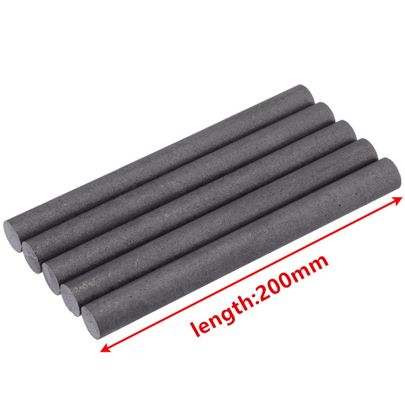 5 pièces/lot 200mm 99.99% 3-18mm carbone tiges Graphite barre Graphite électrode cylindre résistance à la Corrosion conducteur enseignement