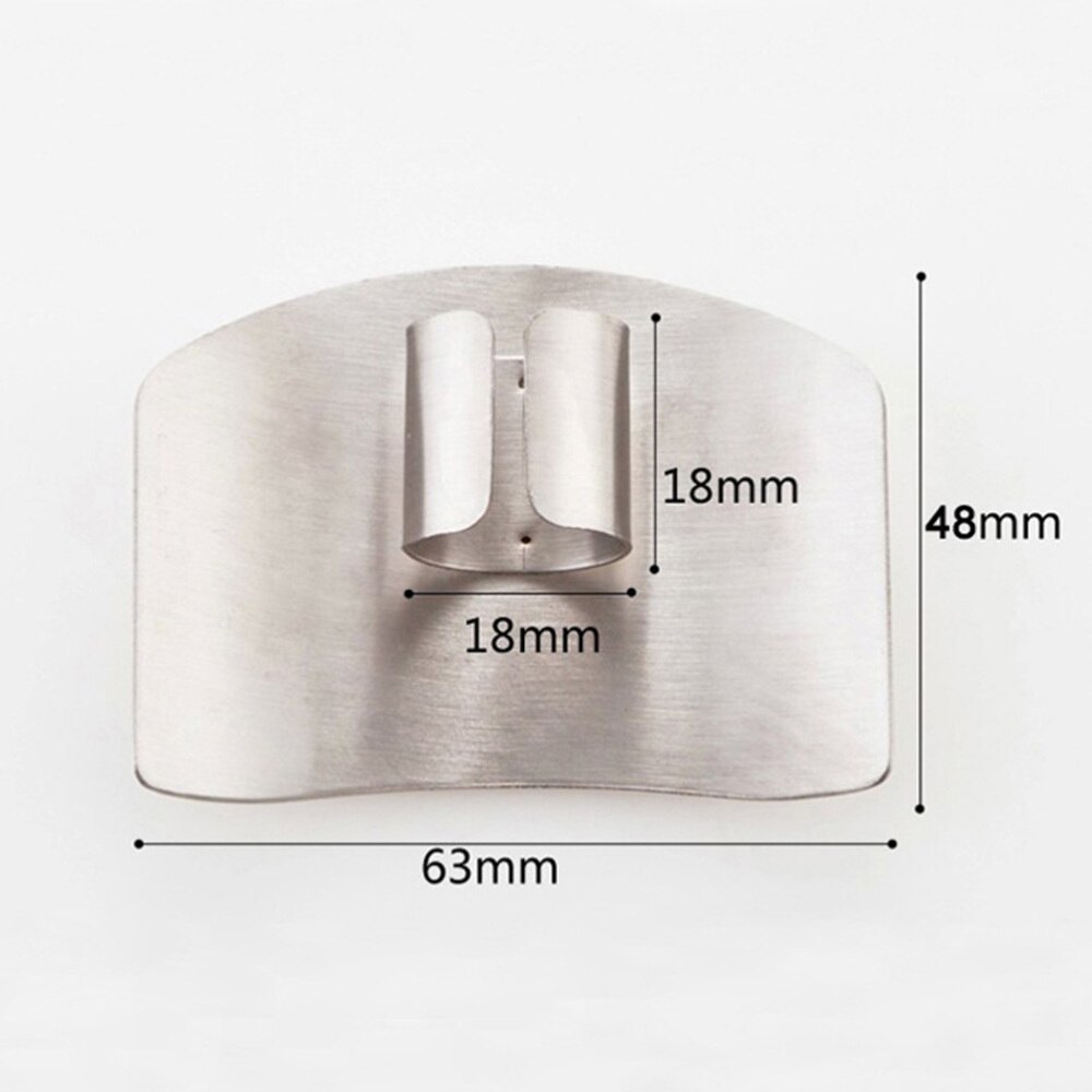 3Pcs Handig Praktische Duurzaam Rvs Finger Protector Hand Protector Voor Keuken Chef Huisvrouw