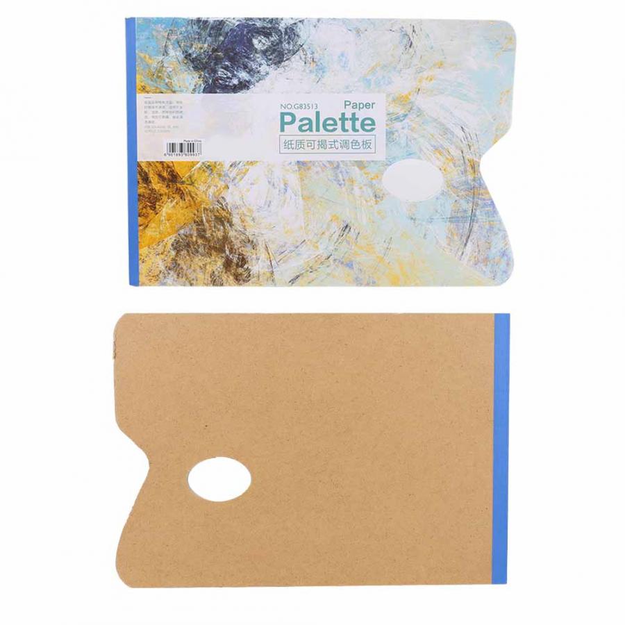 25 Sheets A4 Sized Disposable Palette Gouache Oil Painting Palette Pad White Paper for painting