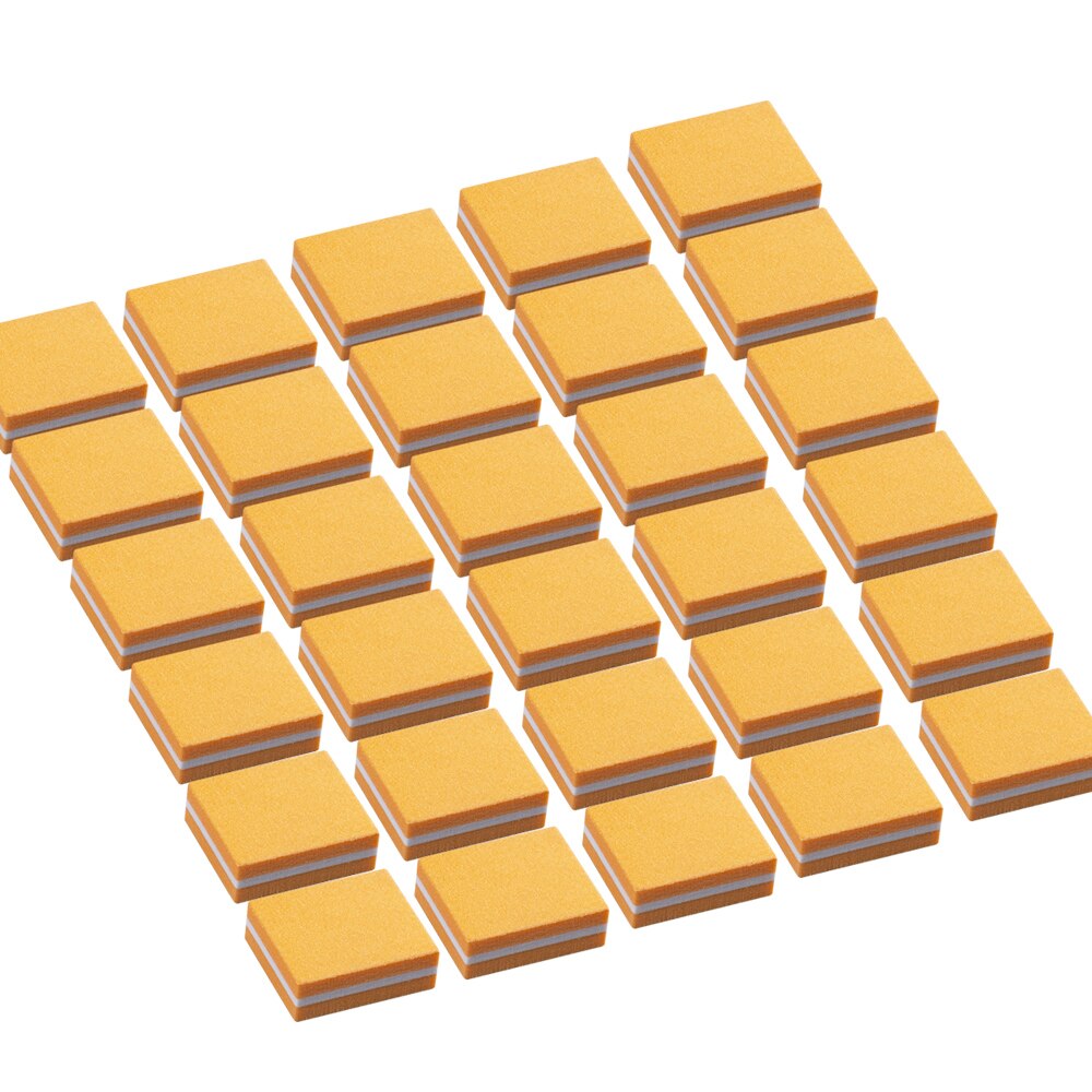 Mini limas para uñas, 30 Uds., bloques de pulido, doble cara, tope de lijado de uñas, esponja UV, herramientas de manicura pedicura: NF3007 Qrange 30pcs