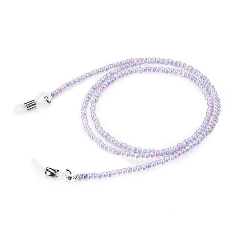 Chaîne perles colorées pour lunettes de soleil, collier pour femmes, cordon pour la lecture, cordelette de cou, cordelette pour accessoires lunettes: A-2-65CM