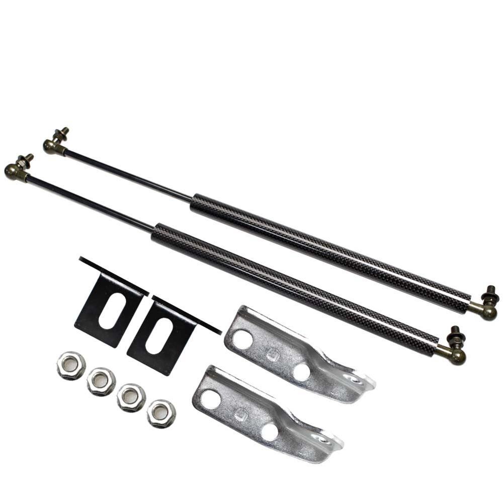 for Nissan Versa Note (E12) Front Hood Bonnet Modify Gas Struts Shock Damper Lift Supports Car-Styling Absorber: black carbon fiber