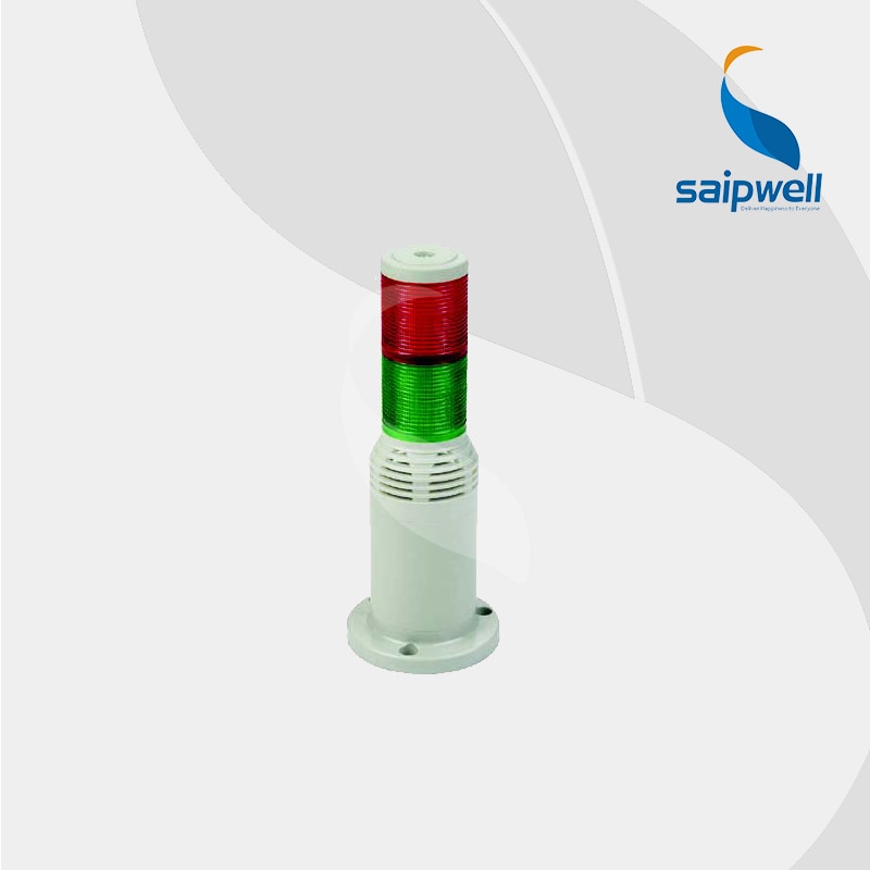4W 2layer Built-in Buzzer Type LED Signal Tower Lamp / Industrial Steady Light Multi-level Warning Light (LTA-503-2TJ)