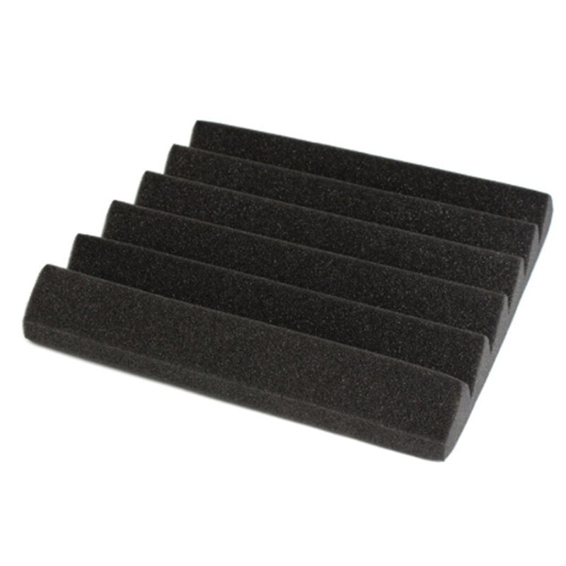 Painéis de parede de absorção de som da espuma do estúdio da cunha acústica de 12 pces isolamento acústico esponja absorção tratamento telha do painel