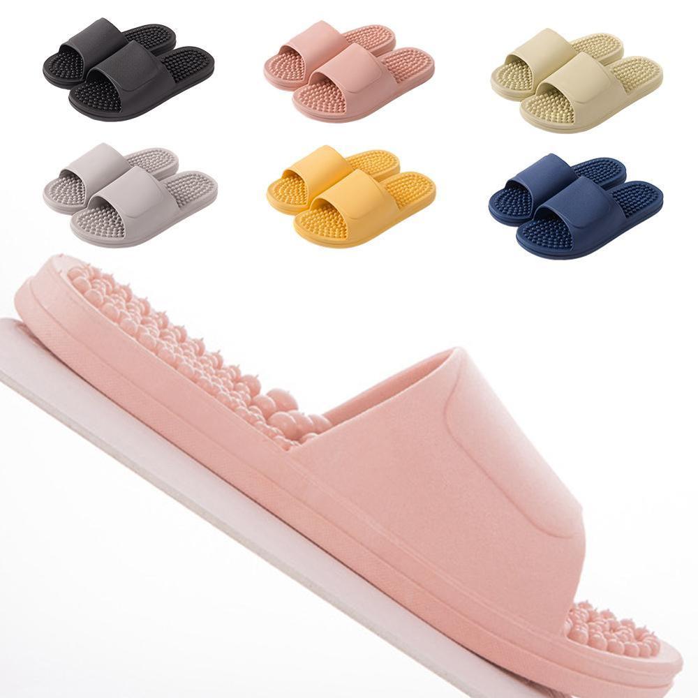 unisexe pantoufles chaussures de Massage intérieur maison doux antidérapant maison pantoufles tenue de femme résistant Massage confortable pantoufles