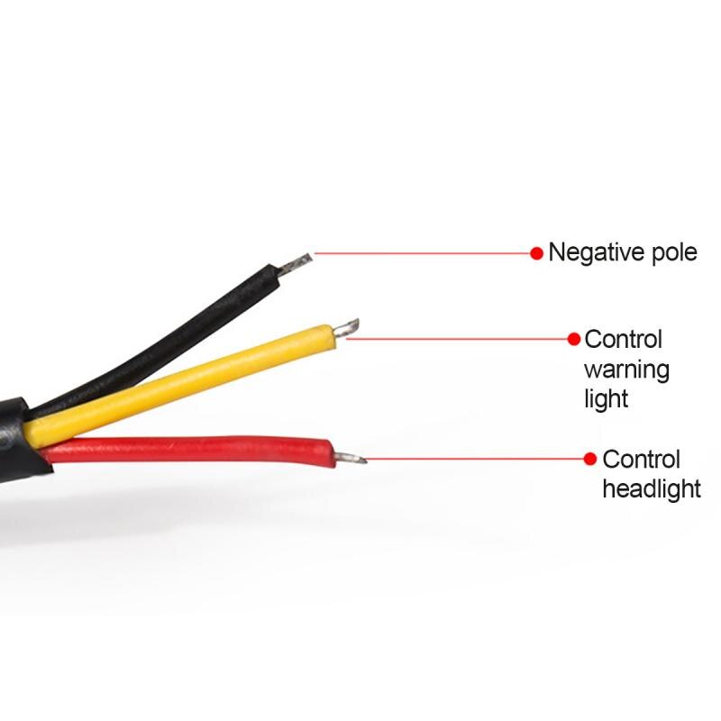 6500K 25W moto LED phares externe clignotant rouge bleu avertissement stroboscope lumières lumineux étanche clignotant lumières