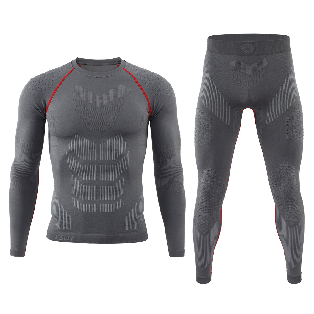 Ropa interior térmica táctica ajustada sin costuras para hombre, ropa deportiva con función transpirable para entrenamiento y ciclismo, Calzoncillos largos térmicos para invierno
