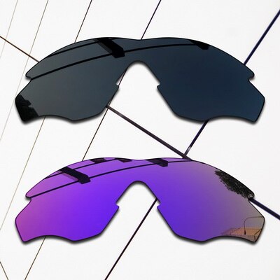 Eos polariserte erstatningsglass til oakley  m2 -innfatning solbriller - varianter farger: Svart og fiolett