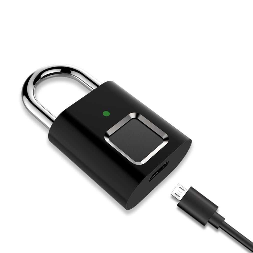 Fingerprint Lock Smart Lock Warehouse Door Dormitory Locker Anti-theft Fingerprint Padlock Hidden Password Lock