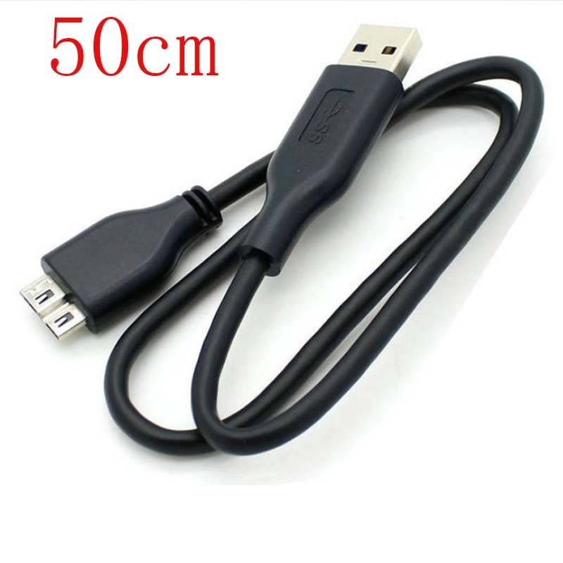 USB3.0 PC Charger+Data SYNC Cable Lead for HP External Hard Drive Disk HDD 50cm