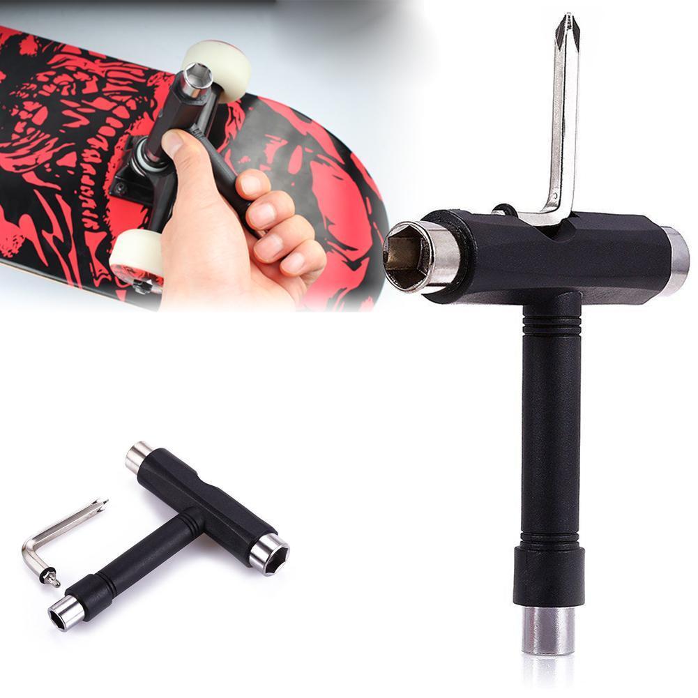 1 st. l-sleutel t-gereedschap skateboard longboard scooter gereedschap t-vorm gereedschap accessoires voor het aanpassen van de montage van trucks