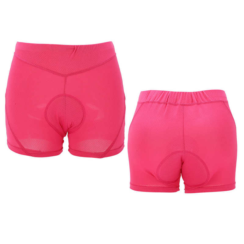 Short de cyclisme pour femmes, rembourré, pratique, avec coussin en Silicone, pour l'entraînement en salle