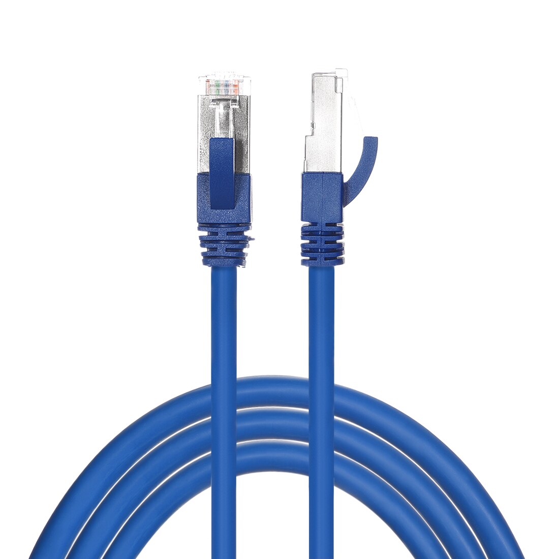 Uxcell 2Pcs 3ft 5ft 10ft Cat7 Ethernet Cable Cat 7 Network Wire Patch Cable Black White Blue