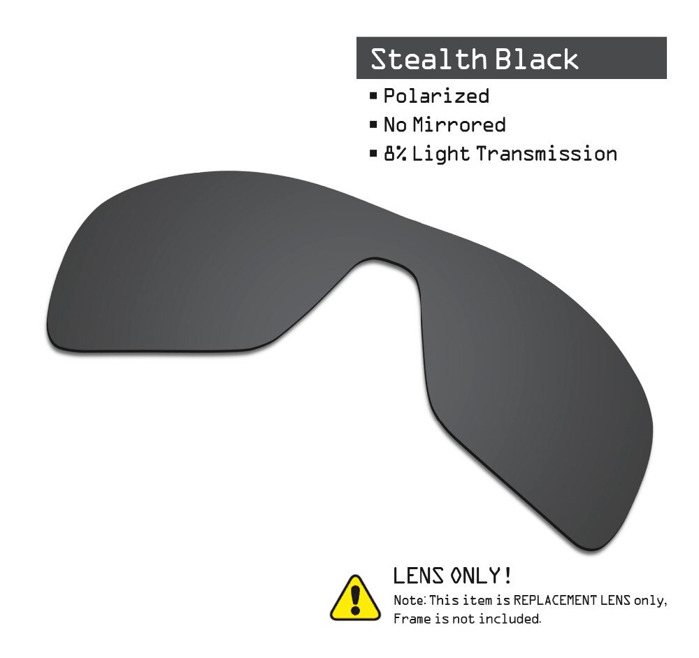 SmartVLT 2 Stuks Gepolariseerde Zonnebril Vervanging Lenzen voor Oakley Turbine Rotor Stealth Zwart en Zilver Titanium