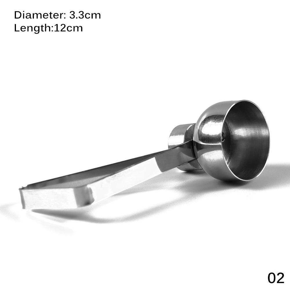 Neue Praktische Metall Ei Schere Ei Deckel Cutter Hülse Öffner Edelstahl Gekocht Rohes Ei offen Kreative Küche Werkzeuge einstellen: L