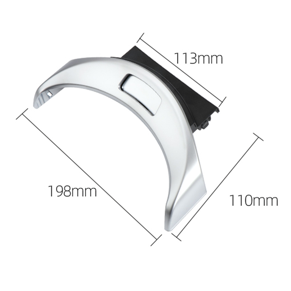Chrome Center Console Armrest Switch Button Trim Cover For Mercedes Benz C GLC Class W205 W253 Silver Interior Parts