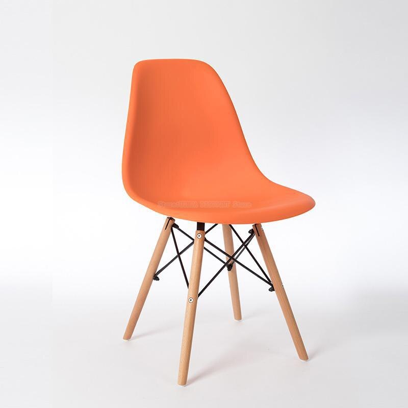 Nordisk spisestol moderne minimalistisk stil hjemme lat studentrygg lesebok krakk plast spisestuestol: Stil 3