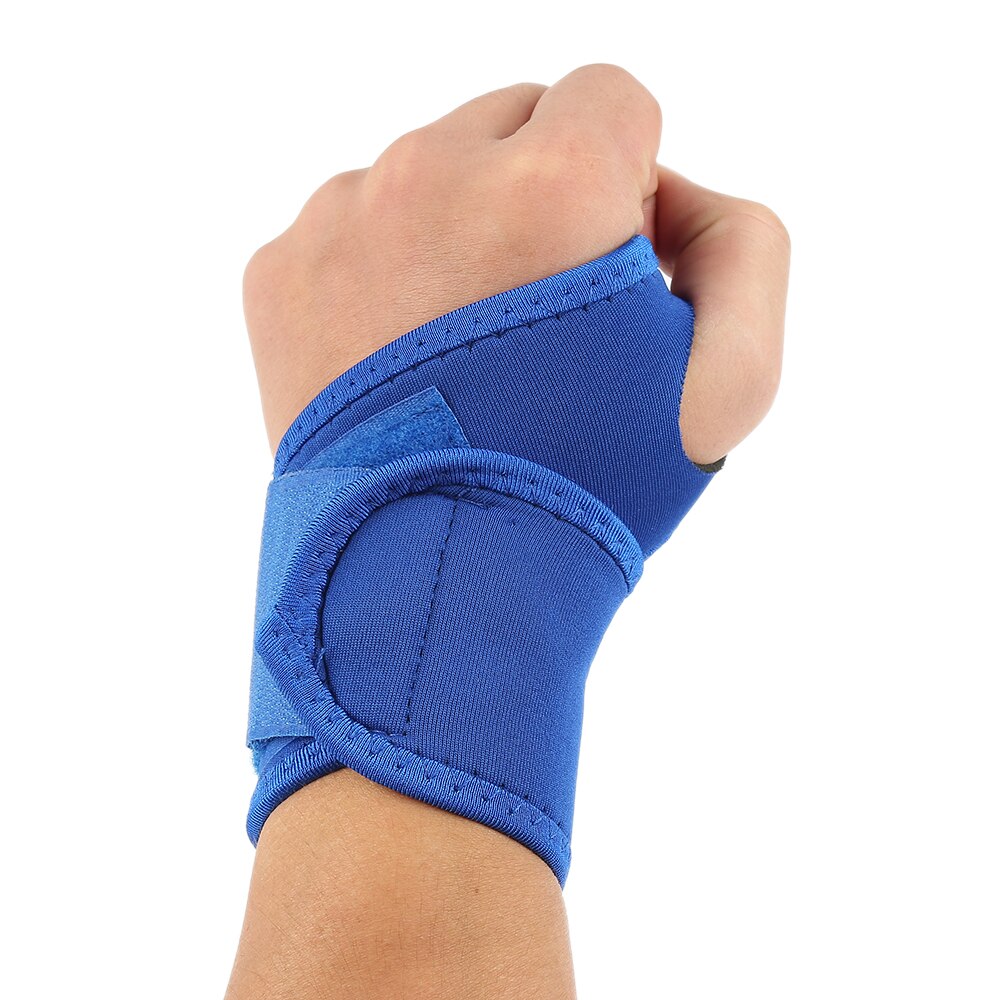 1 Pair Adjustable Wrist Support ProtectiveExercises Hand Band Strap Wraps Bandage Weight Lifting Outdoor Sports Training: blue