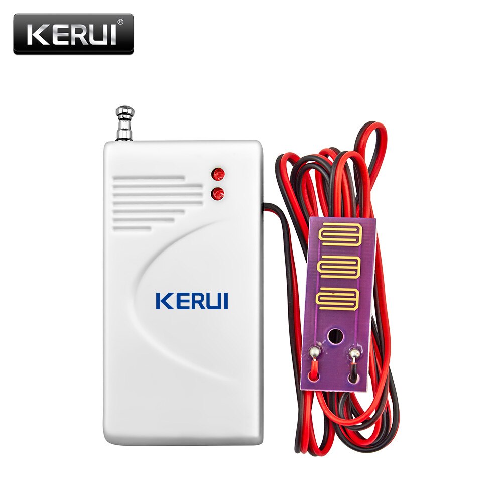 KERUI, Kit de bricolaje, W2 sistema de alarma WIFI/GSM 2,4 pulgadas Touch Panel seguridad Detector de movimiento, Sensor de puerta Buglar sistema de alarma: Water leakage sensor