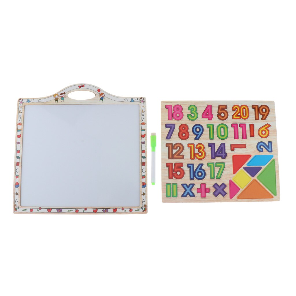 Numbers Magnets - Doodling White Board with Pen - 2 In 1 Calculating Early Educational Toys For Kids