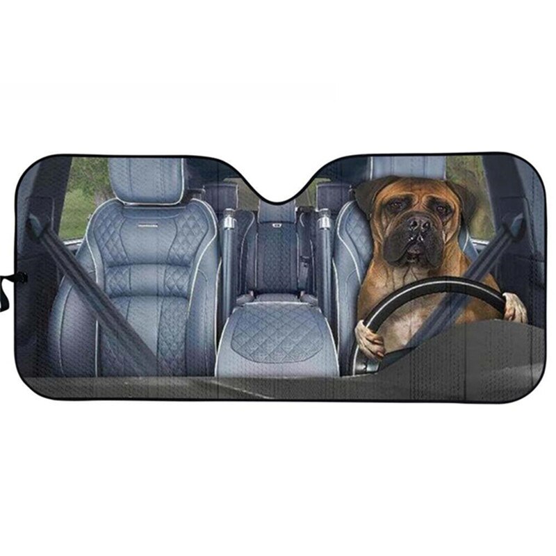 1Pcs Windshield Sun Shade for Car Decoration Funny Dog Print Window Foldable Auto Sunshade Front Window Sun Shield Sun Visors: HQAC063HC