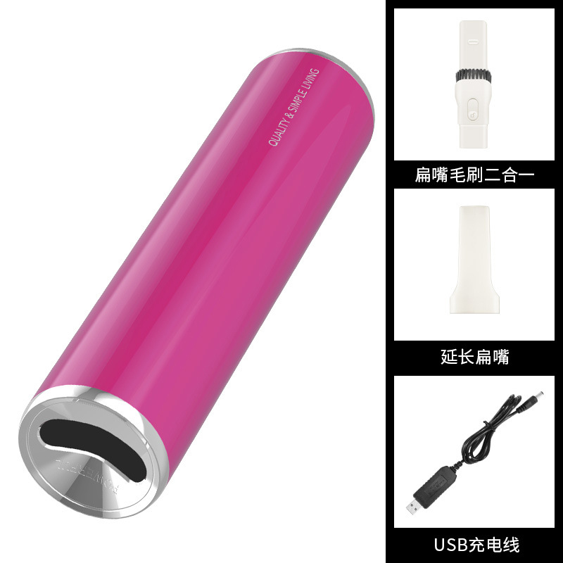 Mini Vacuum,Small Cordless Handheld Vacuum, USB Rechargeable, Easy to Clean Desktop,Drawer, Car Interior and Other Crevices: Pink Wireless