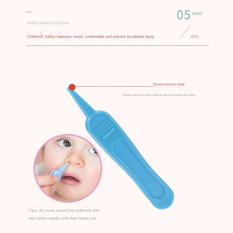 Tijeras para uñas para bebé recién nacido, juego de diez cepillos para el cuidado del bebé, combinación de cepillo de succión Nasal, dispositivo de reparación de uñas para bebé, cortaúñas, cuidado del bebé