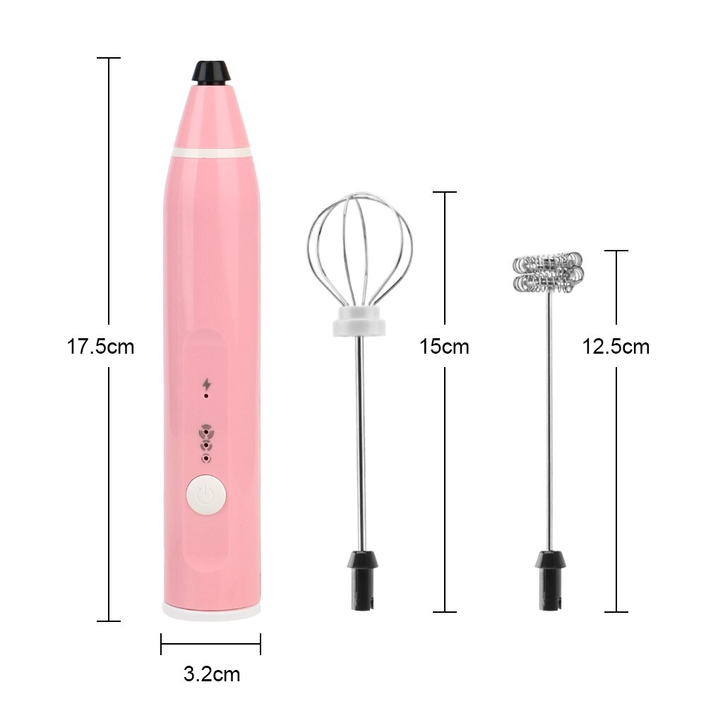 HILIFEElectric, mezclador de café, Espumador de leche, Espumador de café, Espumador de leche, batidor de huevos de mano, máquina mezcladora, accesorios de cocina