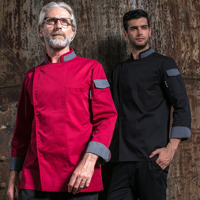 Food Service Long Sleeve Restaurant uniform Chef Clothes unisex cook uniform