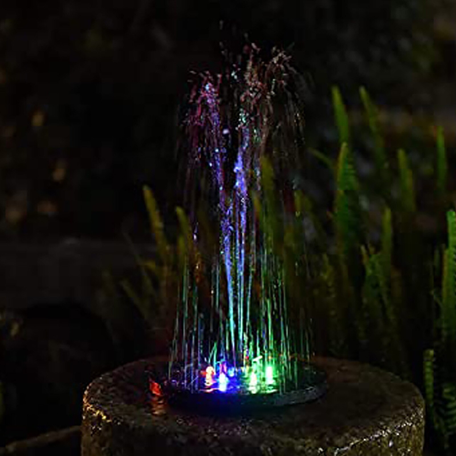 Mini Solar Water Fountain Pool Pond Waterfall Fountain Garden Decoration Outdoor Bird Bath Solar Powered Fountain Floating Water