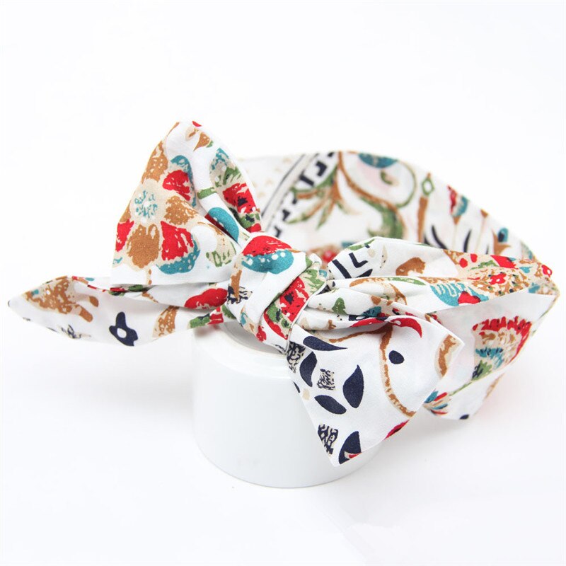 Stickat prickigt band rosett knut huvud omslag flickor turban huvudbonader baby hårband småbarn pannband elastiska håraccessoarer: 2