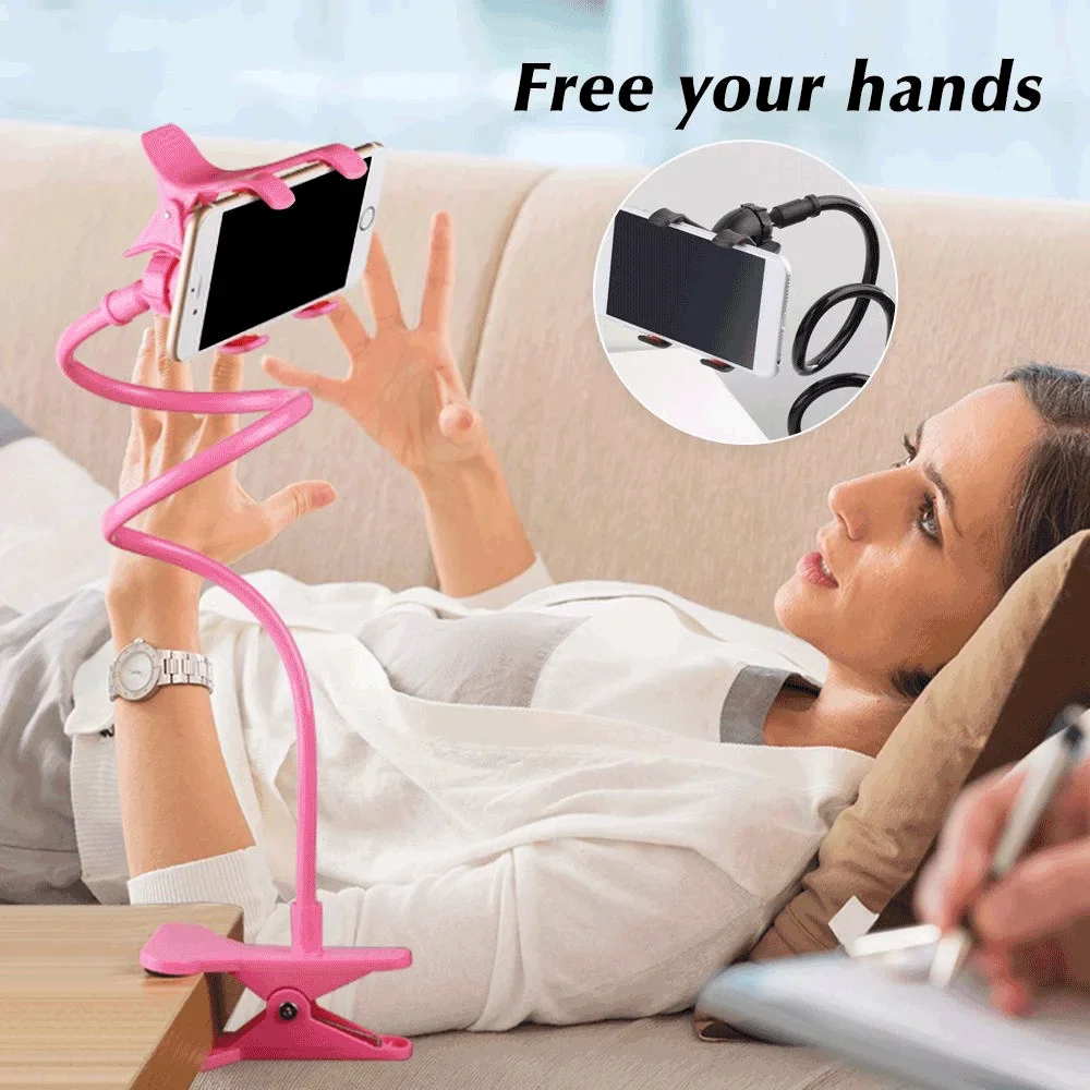 Mobiele telefoonhouder Flexibele verstelbare mobiele telefoonhouder Clip Ondersteuning Telefoon Thuis Bed Desktop Mount Bracket Smartphone Stand