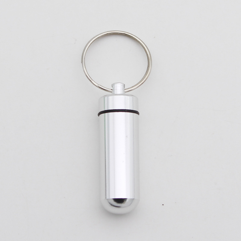 Tragbare Mini-Pillen dose wasserdichte Aluminium hüllen Tabletten Flasche Medizin Vitamin Pillen boxen Fischöl Behälter Veranstalter Lagerung