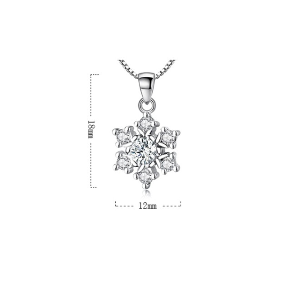 NEHZY-collier flocon de neige en cristal pour femmes, , pendentif simple, rétro, , joli, fleur argent