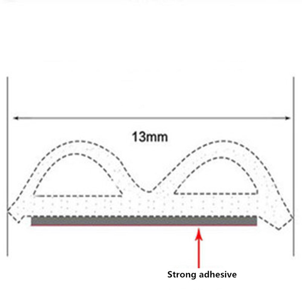 Auto Sealing Strip Car Sealing Strip Universal Sealing Strip Dustproof Adhesives B Type Black Durable