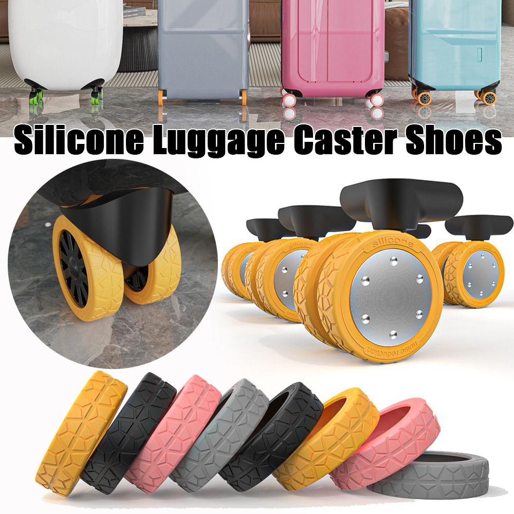 4/8 stücke 5cm Silikon Reisegepäck Caster Schuhe mit Silent Sound Koffer Räder Schutz abdeckung Trolley Box Rollen Abdeckung