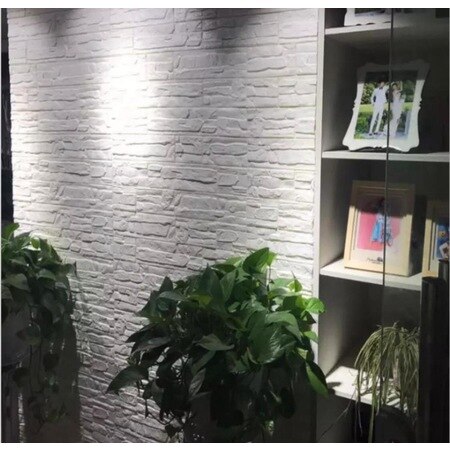 NW64 White Color Bright Stone Flexible Sponge Wall Panel 432502306