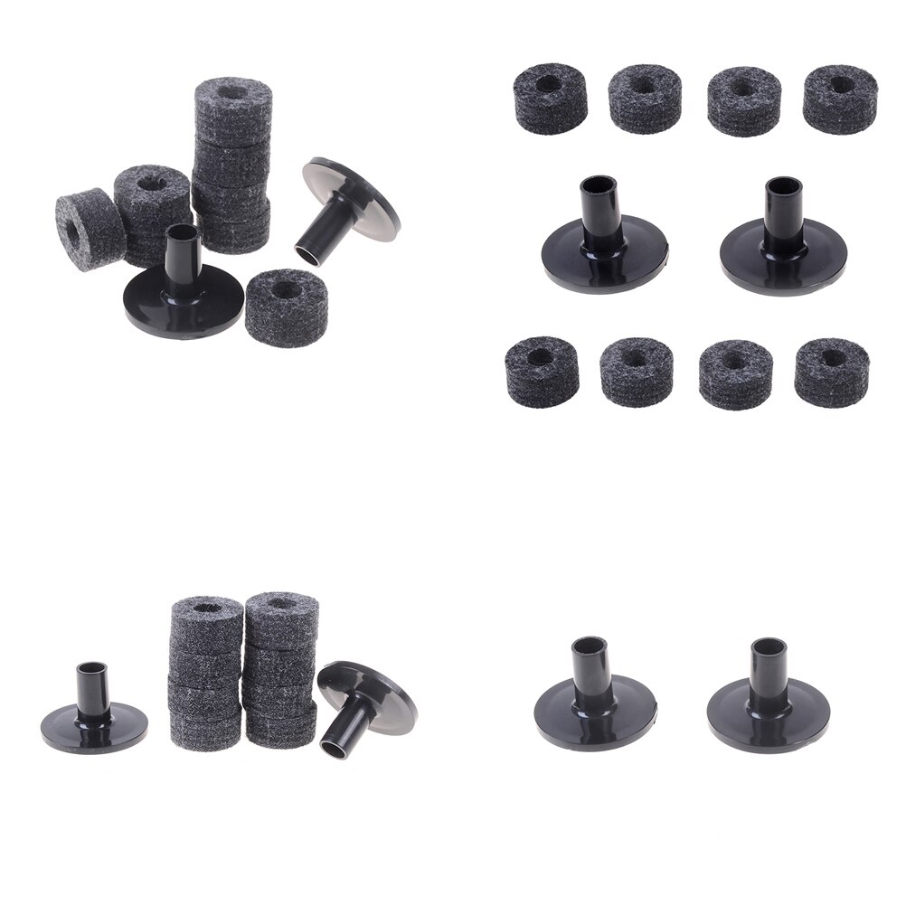 Irin 10Pcs Drum Set Vervanging Includ 8 Pcs Cimbaal Stand 25Mm Vilt Washer 2 Stuks Cimbaal Mouwen Vervanging plank Drum Kit