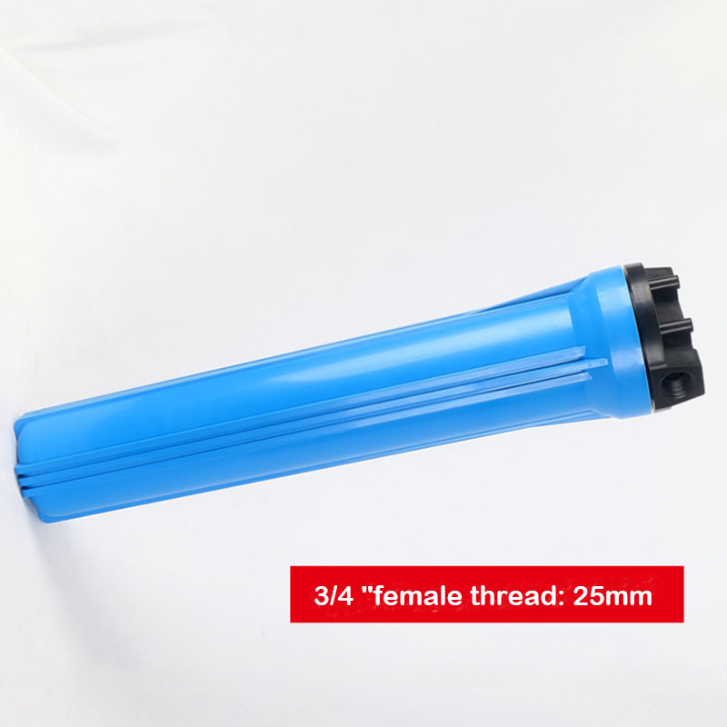 20- tums blå filterflaska 1/2 '' 3/4 " plast/kopparöppning 20/25mm läckagesäkert explosionssäkert filterskal för vattenrenare