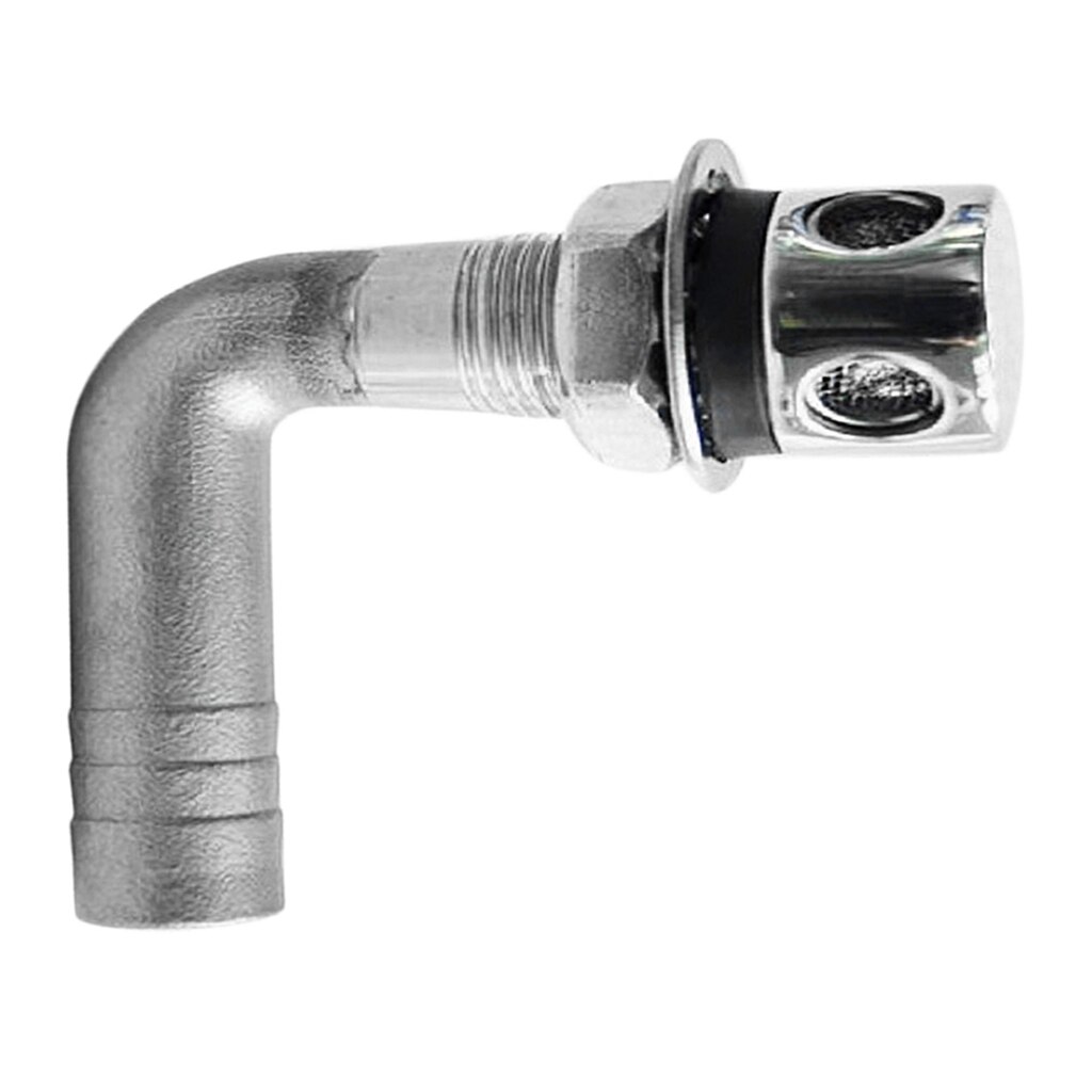 Stainless Steel Boat Marine Flush Mount Fuel Gas Tank Vent, 16mm Inside Dia