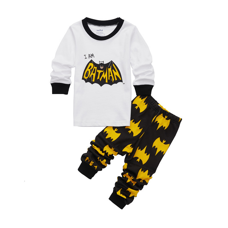 Herfst Kinderkleding Kids Pyjama Baby Meisjes Warme Nachtkleding Jongens Katoen Met Lange Mouwen Cartoon Hero Spiderman Pyjama