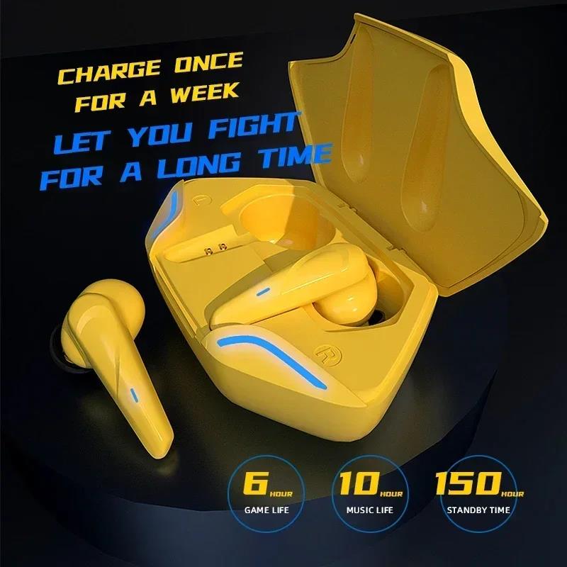 X15 Pro Gaming Earbuds Bezprzewodowe słuchawki Bluetooth z mikrofonem Bass Audio Pozycjonowanie dźwięku Muzyka stereo 9D Zestaw słuchawkowy HiFi dla graczy