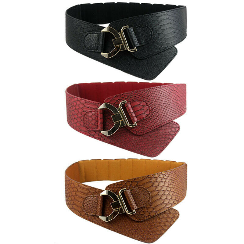 Ceinture de hanche large en cuir PU pour femmes et filles, ceinture élastique pour dames, accessoires de robe de ,