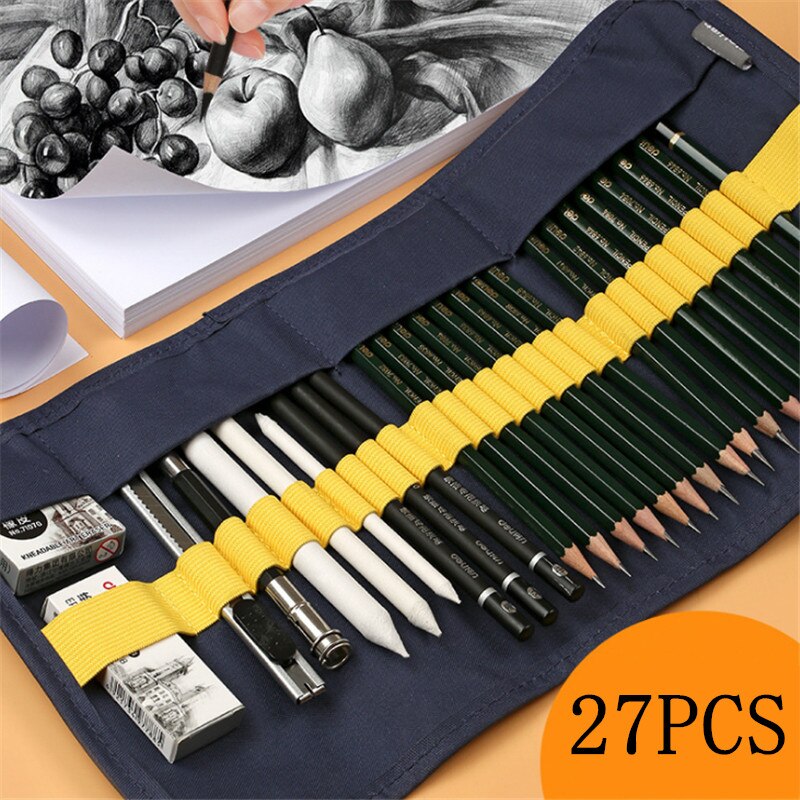 27 pieces per set Sketch pencil set beginner painting drawing tools students with art supplies painting adult set
