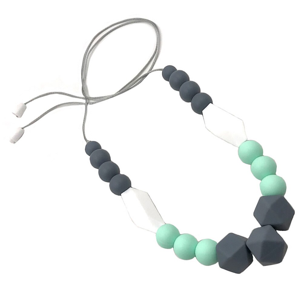 Silicone da donna per la decorazione del collo della mamma accessori per gioielli per bambini collana perline per dentizione pendente fatto a mano All-Match