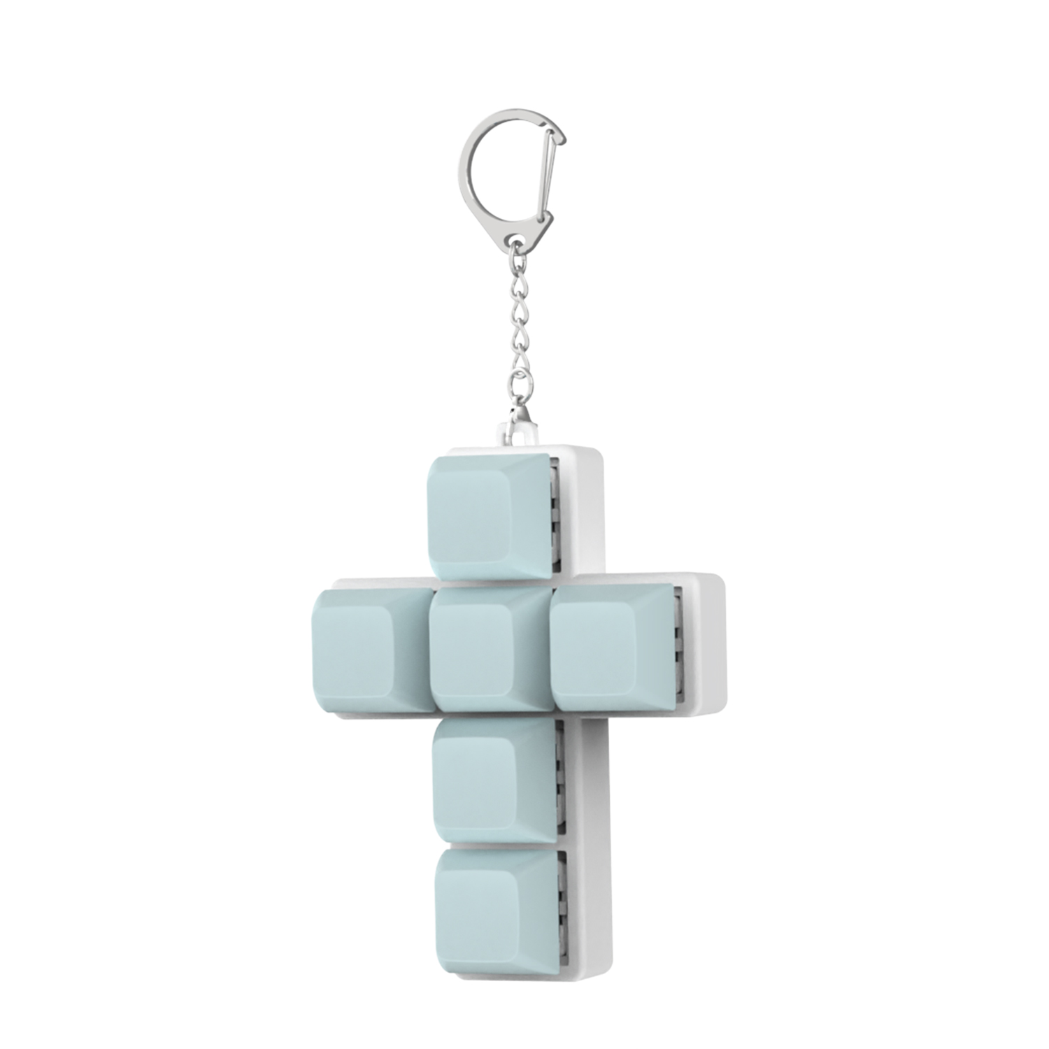 Clavier clé jouet fête soulagement du Stress bricolage Fidget bouton Keycap Fidget porte-clés clavier porte-clés jouets doigt clavier casquettes jouet: orange