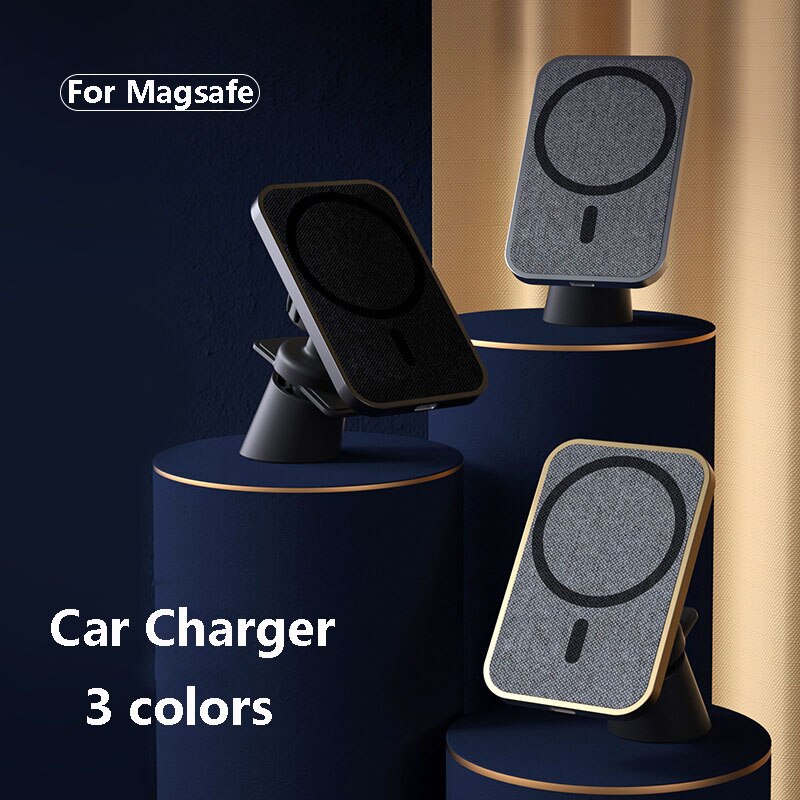 Magnetische Wireless Car Charger Mount, voor Magsafe Iphone 12 12Pro Max Halolock 15W Snel Opladen Magneet Charger Auto Telefoon Houder